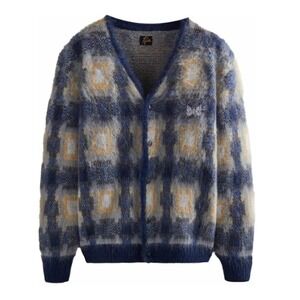 Needles x Kith Mohair Sheridan Cardigan in Nocturnal Size M Grandpa Core